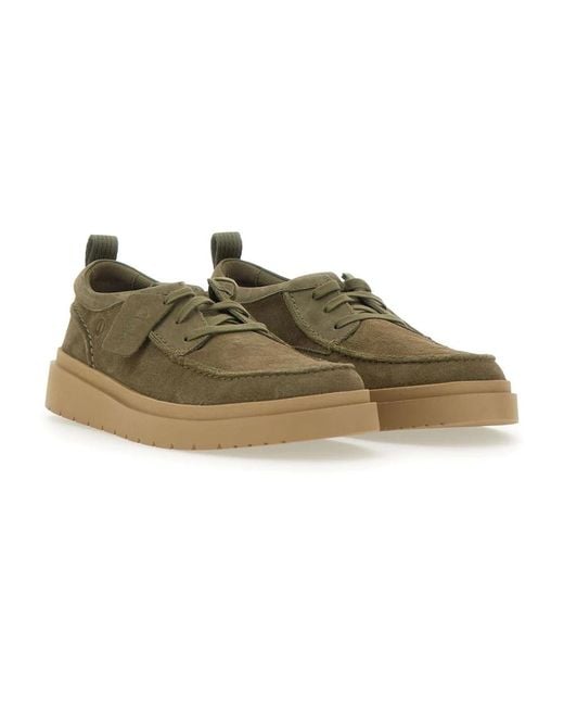 Clarks Green Laced Shoes for men