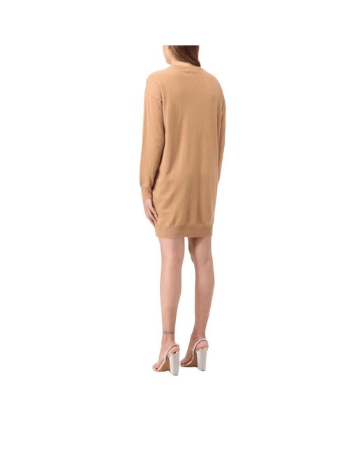 Liu Jo Natural Knitted Dresses
