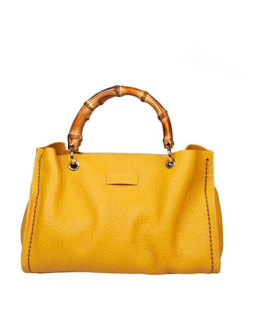 Handbags di Plinio Visona' in Yellow