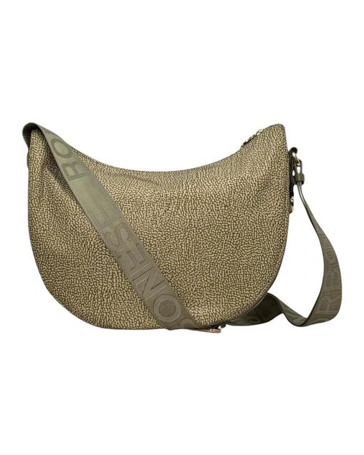 Borbonese Green Luna Bag Middle
