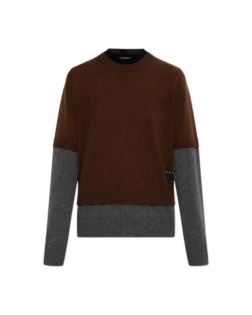 Marni Brown Cashmere Knitwear
