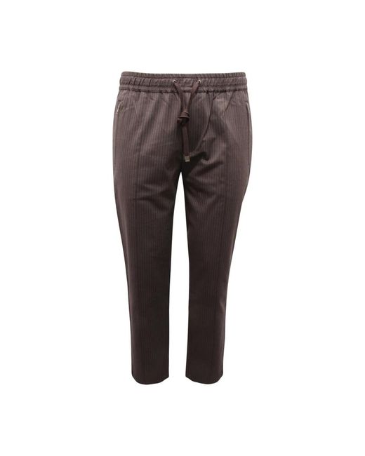 Dolce & Gabbana Gray Slim-Fit Trousers for men
