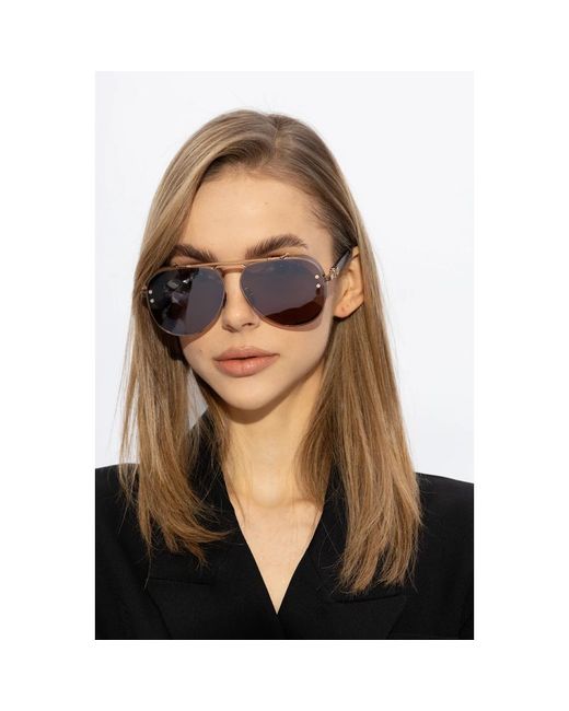 Occhiali da sole capitaine di Balmain in Pink