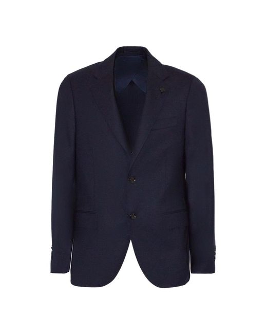 Lardini Blue Single Breasted Suits for men