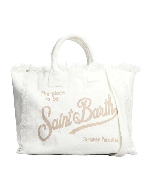 Mc2 Saint Barth White Tote Bags