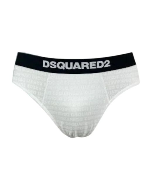 DSquared² Logo Briefs in het White voor heren