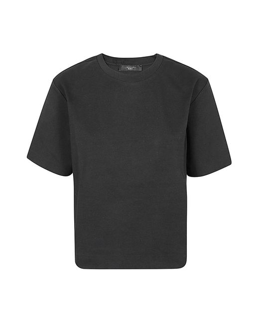 Camiseta clásica de algodón negra Weekend by Maxmara de color Black