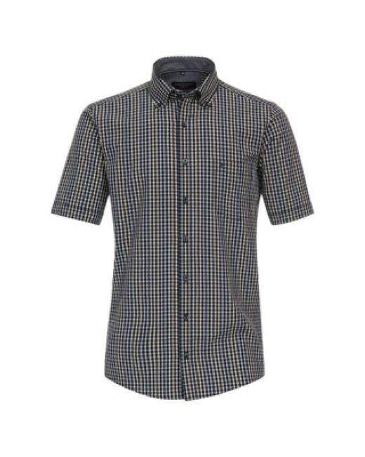 CASA MODA Herren Kurzarm Business Hemd in Gray für Herren