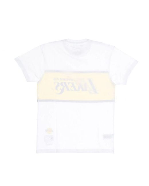 Mitchell & Ness Nba Block Tee Hardwood Classics in Yellow für Herren