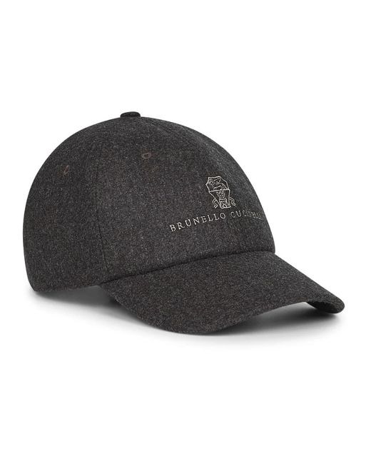 Caps Brunello Cucinelli de hombre de color Gray