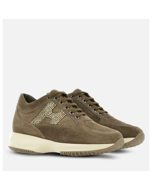 Hogan Brown Interaktive Sneaker