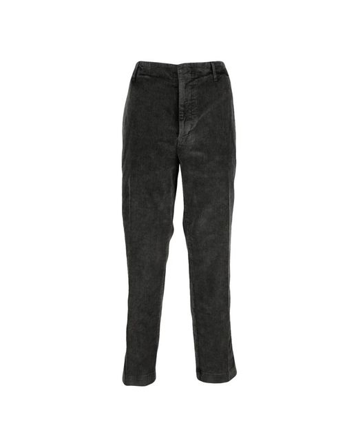 Dondup Black Slim-Fit Trousers