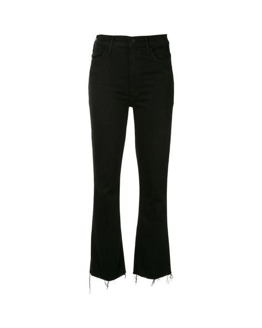 Mother Black Slim-Fit Trousers