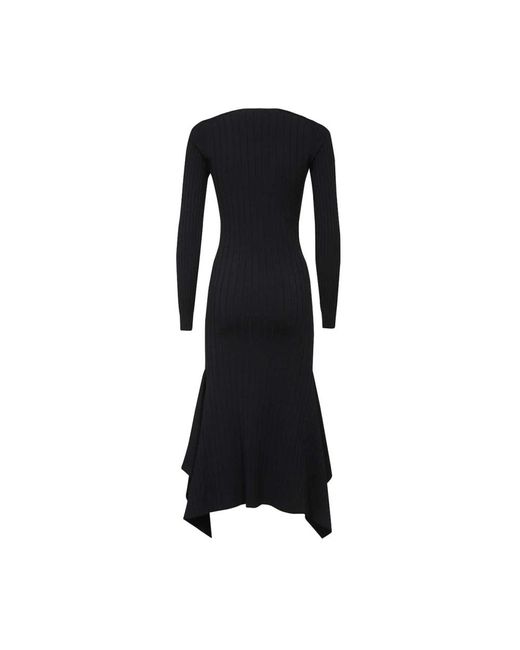 St. John Kleedjes ,Zwart ,Polyester Gebreide Lange Jurk in het Black