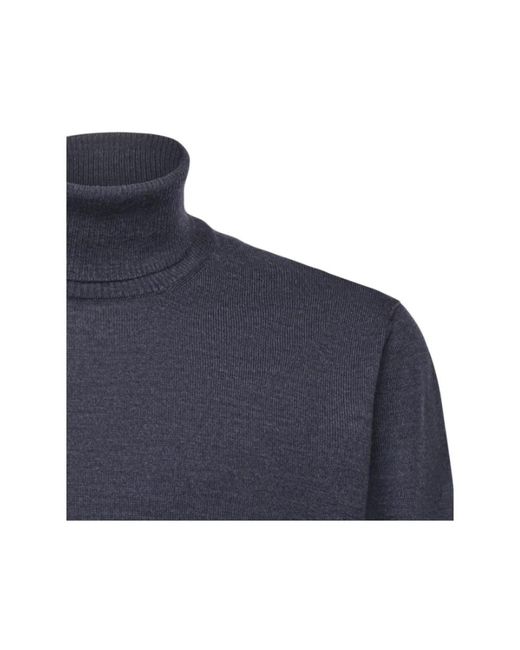 Fay Blue Turtlenecks for men