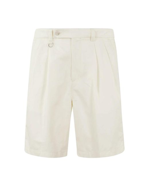 Paolo Pecora Stylische bermuda-shorts für männer in White für Herren