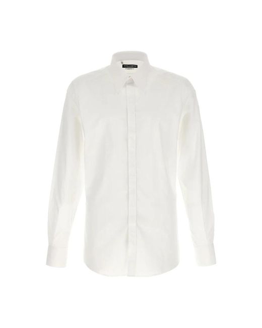 Dolce & Gabbana White Formal Shirts for men
