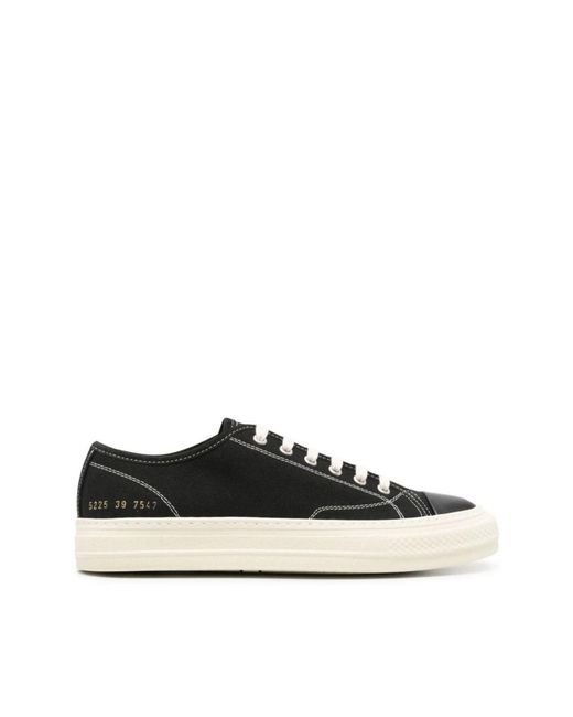 Common Projects Black Tournament Canvas Sneakers for men