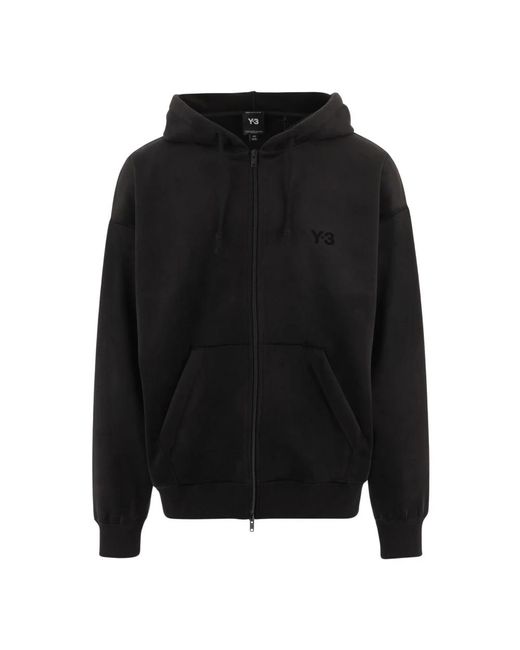 Y-3 Black Zip-Throughs for men