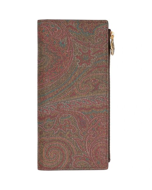 Etro Accessoires ,Bruin ,Wallets & Cardholders in het Brown