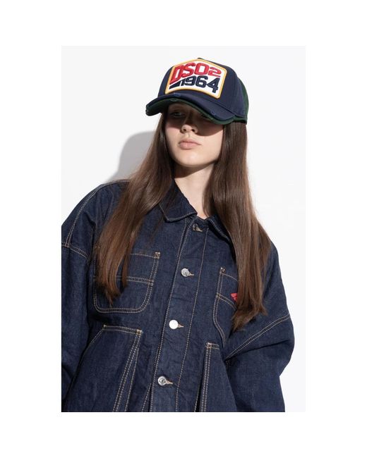 DSquared² Dsq2 1964 Baseball Cap in het Blue