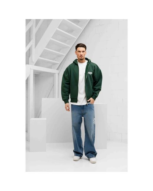 Zip-Throughs di Equalite in Green da Uomo