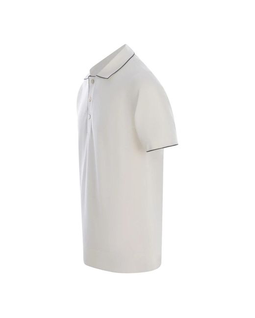 Paolo Pecora White Polo Shirts for men