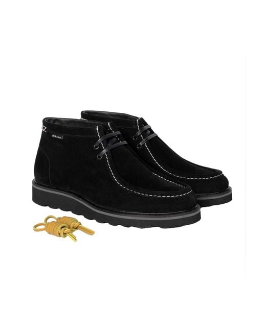 Paul Smith Black Lace-Up Boots for men