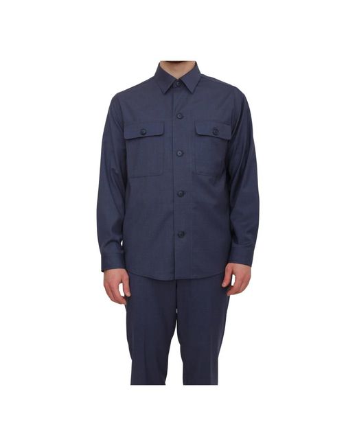Boss Carper Overshirt in het Blue voor heren