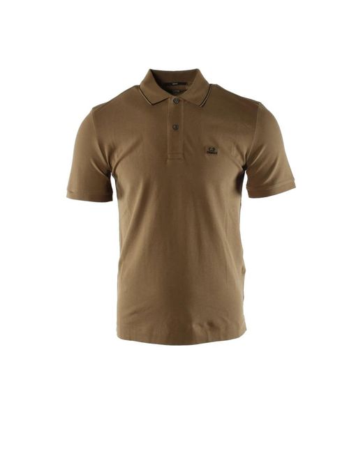 C P Company Brown Polo Shirts for men