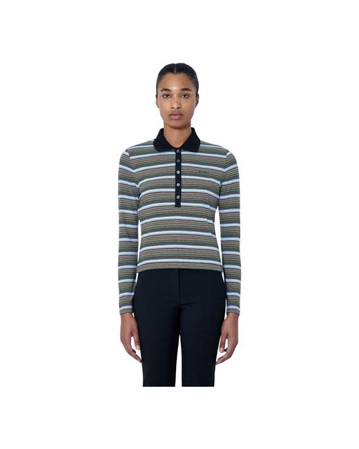 Marni Blue Polo Shirts