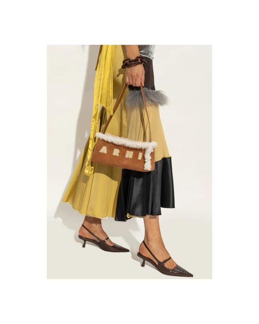 Marni Brown Shoulder Bags