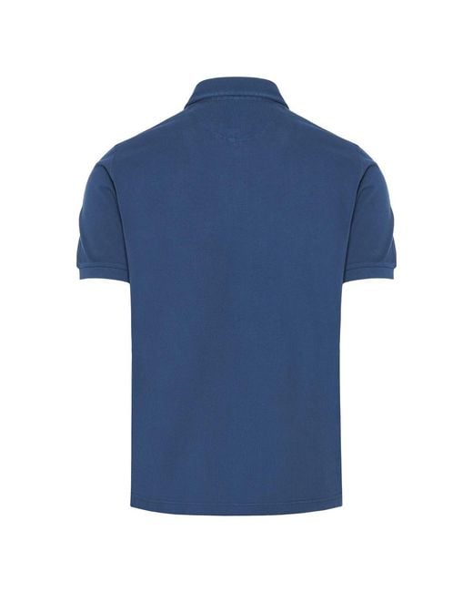 Fedeli Blue Polo Shirts for men