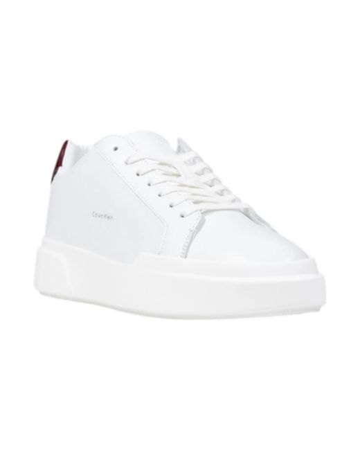 Calvin Klein White Leather Chunky Sneakers for men