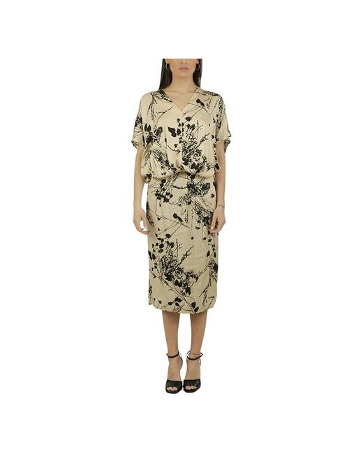 Semicouture Green Midi Dresses