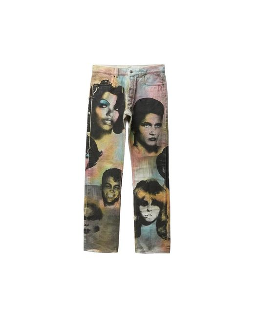 Versace Rechte Jeans in het Green voor heren