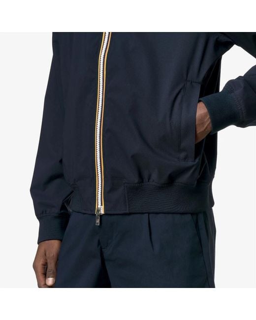 K-Way Blue Rain Jackets for men
