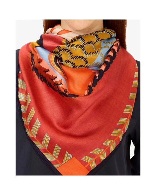 Inoui Edition Orange Silky Scarves
