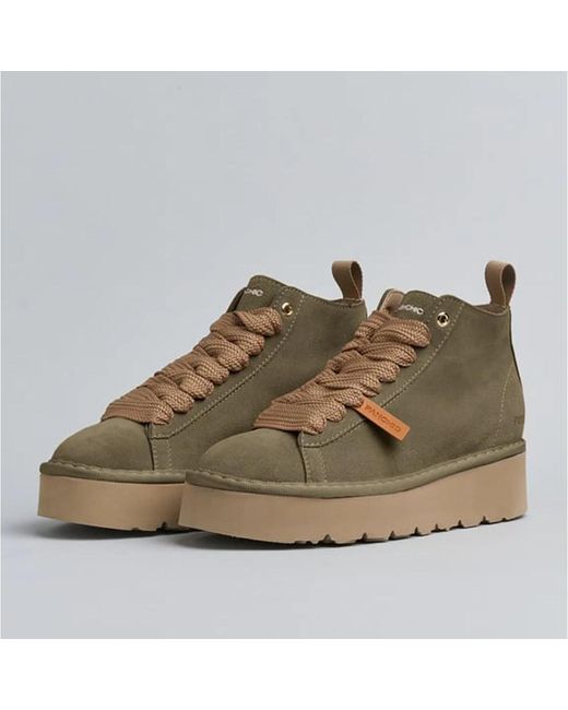 Pànchic Brown Lace-Up Boots