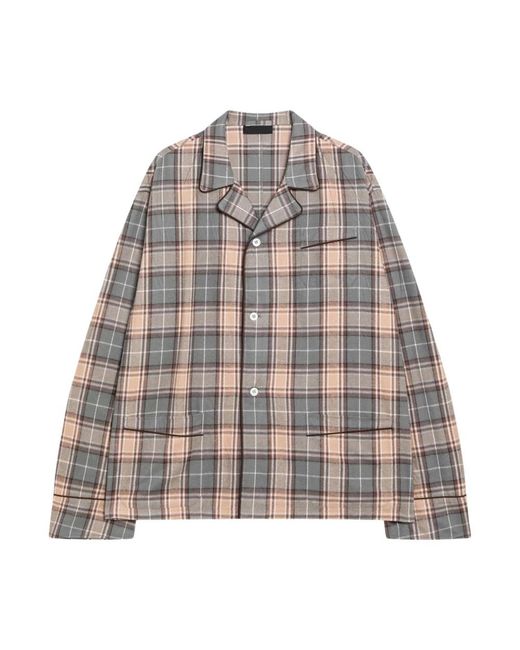 Prada Gray Casual Shirts for men