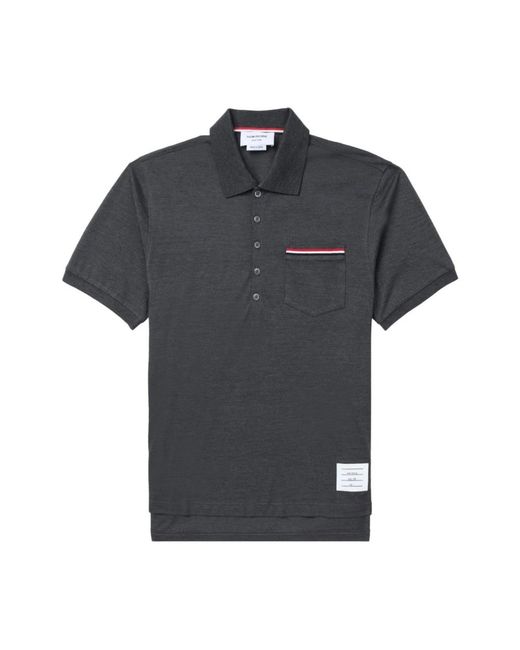 Thom Browne Black Polo Shirts for men