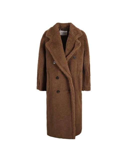 Max Mara Brown Double-Breasted Coats