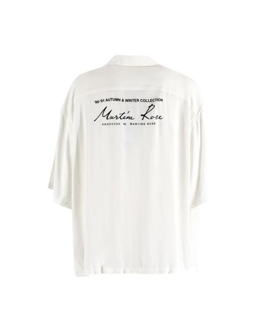 Martine Rose White Short Sleeve Shirts for men