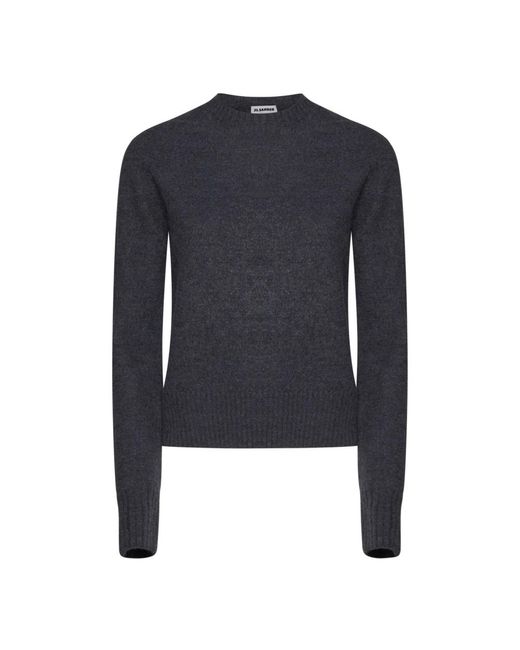 Round-Neck Knitwear Jil Sander de color Blue