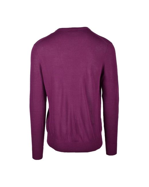 Ballantyne Baumwollstrickpullover in Purple für Herren