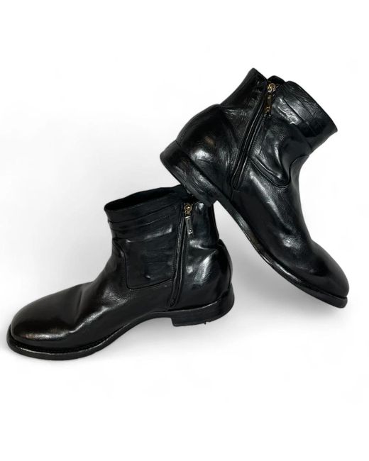 LEMARGO Black Ankle Boots for men