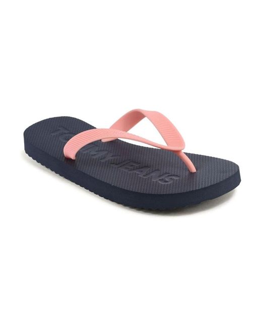 Tommy Hilfiger Blue Flip Flops