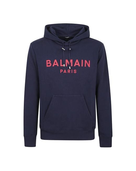 Hoodies Balmain de hombre de color Blue