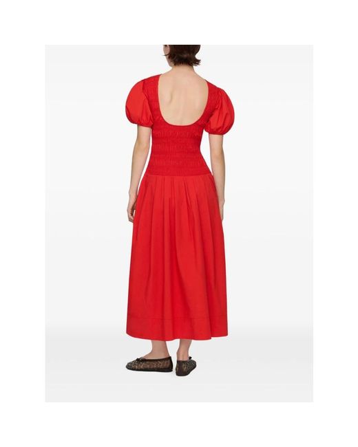 Ganni Red Midi Dresses