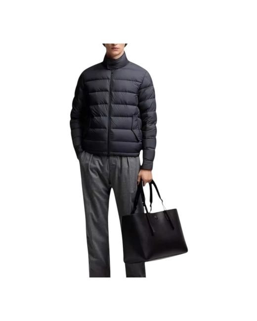 Moncler Jassen ,Blauw ,Wol Phrier Short Down Jacket in het Blue voor heren